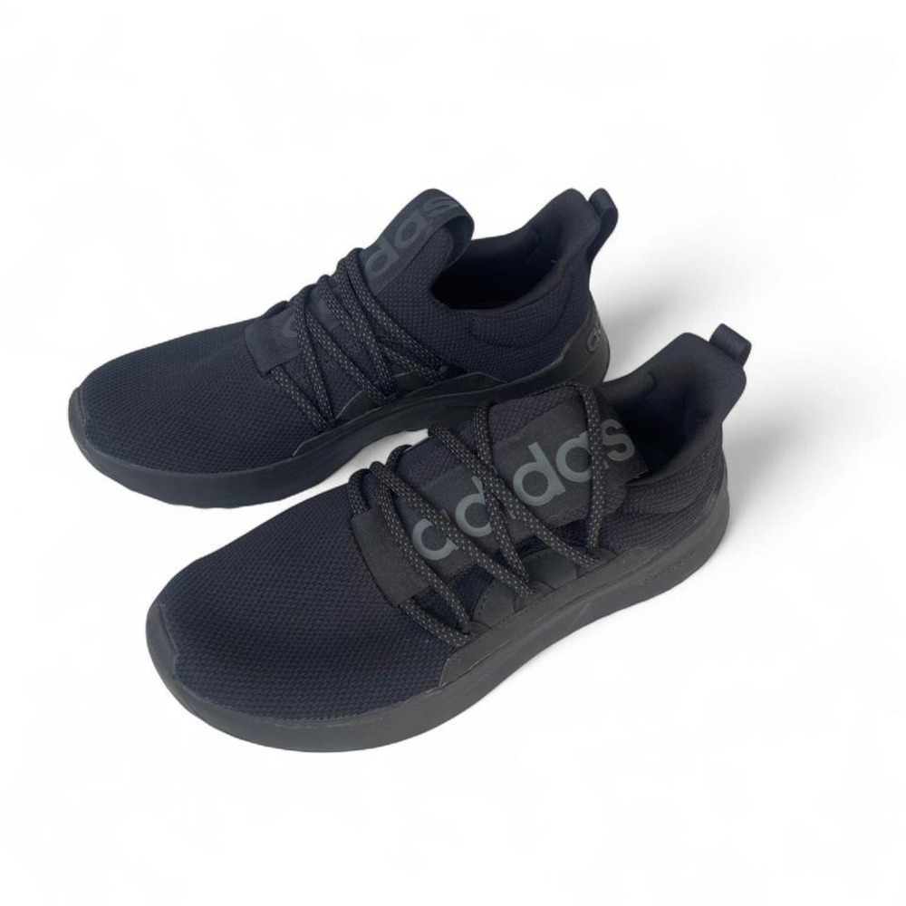 Adidas black running shoes size 10